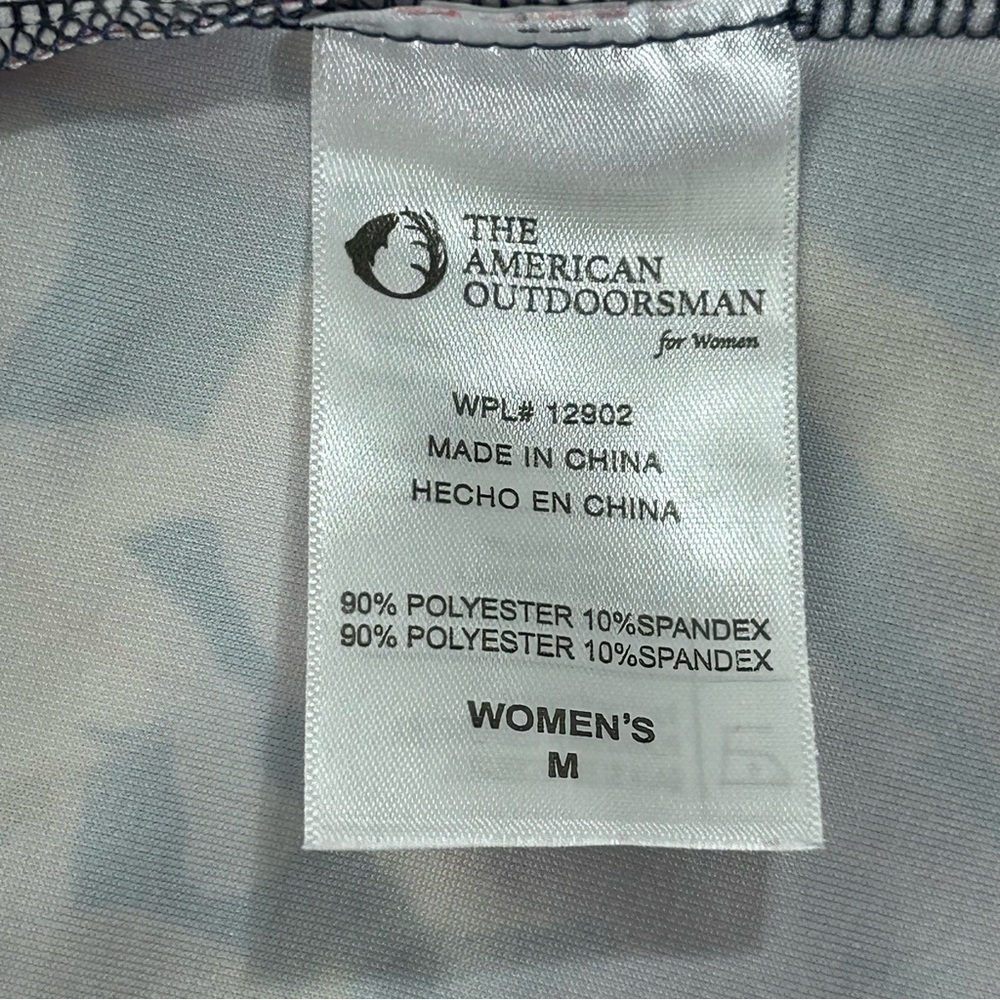 The American Outdoorsman For Women Vibrant Leaf Pattern Long Sleeve Top Size M - Picture 10 of 13